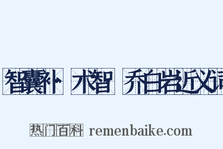 智囊补·术智·乔白岩近义词是什么意思的图片